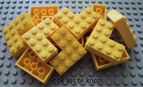 702(2) ca 11 Yellow Brick 4 x 4 Corner oude plastic, Kinderen en Baby's, Speelgoed | Voetbaltafels, Gebruikt, Ophalen of Verzenden