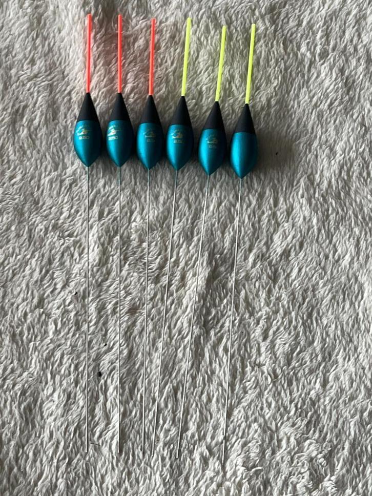 adv 91 / NIEUW set 6 dobbers TUBERTINI 2,50gr, Watersport en Boten, Hengelsport | Witvissen, Nieuw, Dobber of Lood, Ophalen of Verzenden