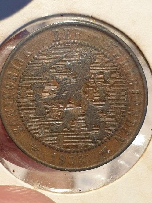 2.5 cent 1903 nr.1 (05), Postzegels en Munten, Munten | Nederland, 1 cent, Koningin Wilhelmina, Ophalen of Verzenden