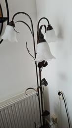 Mooie lamp bruin, Ophalen, Zo goed als nieuw, Glas, Minder dan 100 cm