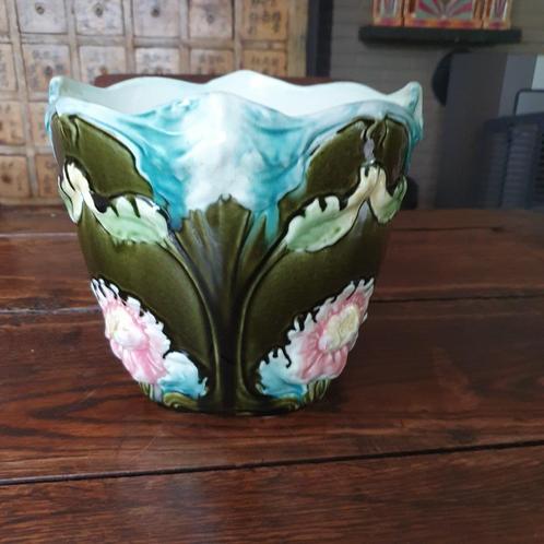 Cachpot Gustave De Bruyn Fives-Lille +/- 1900, Antiek en Kunst, Antiek | Keramiek en Aardewerk, Ophalen of Verzenden