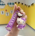 Sleutelhanger - Hello Kitty - Hello Kitty met jurk, Verzamelen, Sleutelhangers, Nieuw, Knuffel of Figuurtje, Ophalen of Verzenden