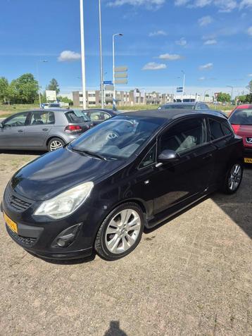 Opel Corsa 1.2 Ecoflex 51KW 3D 2011 Zwart beschikbaar voor biedingen