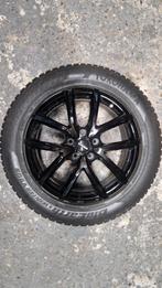 4 Goede winterbanden en mooie zwarte velgen, Auto-onderdelen, Banden en Velgen, Ophalen, 18 inch, Banden en Velgen, Winterbanden