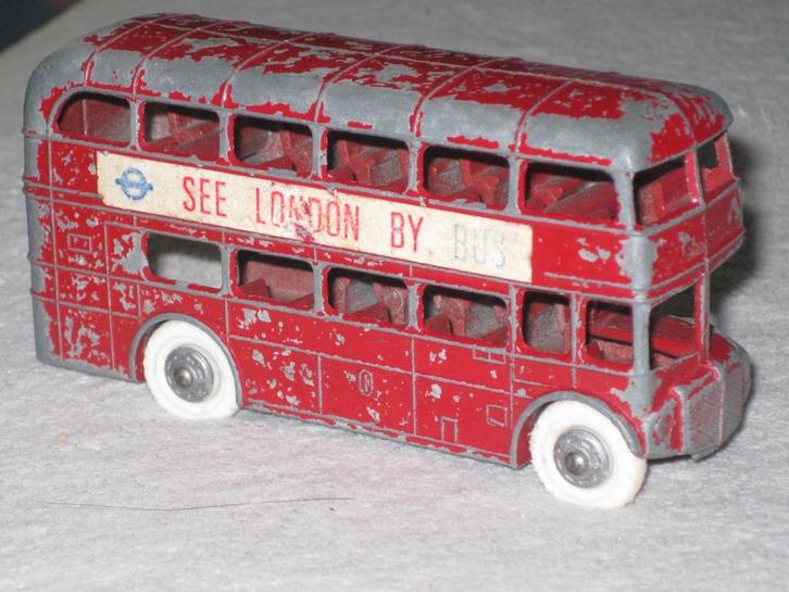Lone Star England Londen Bus - Witte Bandjes, Hobby en Vrije tijd, Modelauto's | 1:50, Bus of Vrachtwagen, Ophalen