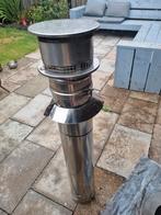 Schoorsteen kap loodslap rvs, Doe-het-zelf en Verbouw, Ophalen, 20 tot 40 mm, Zo goed als nieuw, Rvs