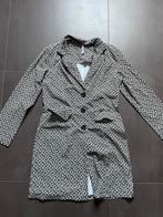 Zoso lange blazer met print travelstof mt M, Ophalen of Verzenden, Zo goed als nieuw, Maat 38/40 (M), Zwart