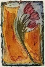 659. Ets, Willemien Holterman – tulpen, 1999, Antiek en Kunst, Ophalen of Verzenden