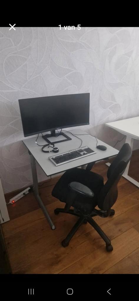 Bureaustoel BMA Axia & Ahrend Bureau - Compact, Huis en Inrichting, Bureaus, Gebruikt, Bureau, In hoogte verstelbaar, Ophalen