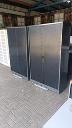 Zwart/antraciete metalen roldeurkasten,archiefkasten, Gebruikt, 100 tot 150 cm, R, Zwarte/antraciete metalen roldeurkasten