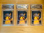 Pikachu van gogh 3 stuk GG beoordeeld 9 mint, Ophalen of Verzenden, Nieuw