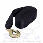 Lierband band voor handlier, bootlier, lengte 9 meter zwart