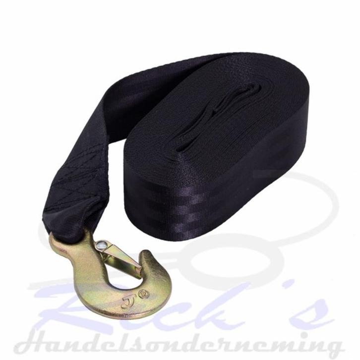 Lierband band voor handlier, bootlier, lengte 9 meter zwart, Watersport en Boten, Accessoires en Onderhoud, Nieuw, Overige typen