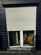 Elektrisch rolluik voor weinig, Doe-het-zelf en Verbouw, Rolluiken, Ophalen, Gebruikt, 100 tot 150 cm, Wit
