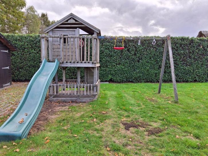 Speelhuis en rekstokken, Kinderen en Baby's, Speelgoed | Buiten | Speeltoestellen, Gebruikt, Glijbaan, Ophalen