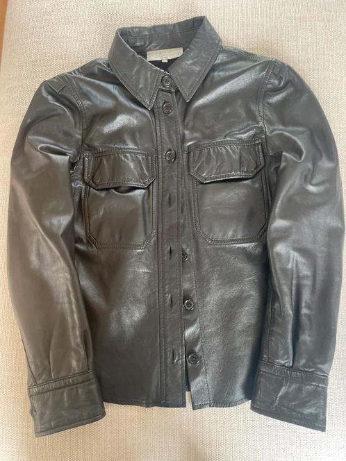 Goosecraft leren blouse zwart maat S, Kleding | Dames, Blouses en Tunieken, Zo goed als nieuw, Zwart, Ophalen of Verzenden