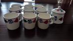 Boerenbond Mokken (9) + Suikerpot, Gebruikt, Ophalen of Verzenden, Kop(pen) en/of Schotel(s), Aardewerk