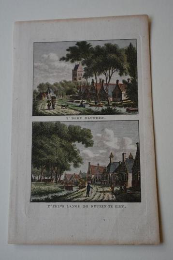 RAUWERD 'T DORP FRIESLAND KOPERGRAVURE 1786/92 BULTHUIS E79 beschikbaar voor biedingen
