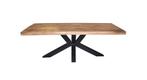 EETTAFEL MANGOHOUT RECHTHOEK MET SPINPOOT, Huis en Inrichting, Tafels | Eettafels, Ophalen of Verzenden, Nieuw