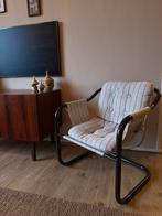 Vintage buisframe stoel, Huis en Inrichting, Ophalen of Verzenden, Zo goed als nieuw, 75 tot 100 cm