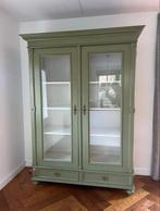 Groene kast met glazen deuren, Gebruikt, 200 cm of meer, 150 tot 200 cm, Ophalen of Verzenden