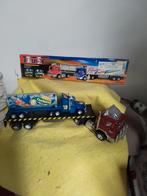 9650) mooie grote transport truk met oplegger  37cm, Ophalen of Verzenden, Zo goed als nieuw, Bus of Vrachtwagen, Overige merken
