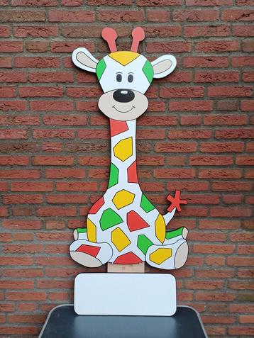 Geboortebord giraf inclusief naambord en paal 