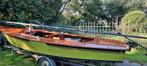 Prachtige mahoniehouten Spanker met trailer en el. motor, Watersport en Boten, Open zeilboten, Ophalen, Gebruikt, Elektrisch, Spanker