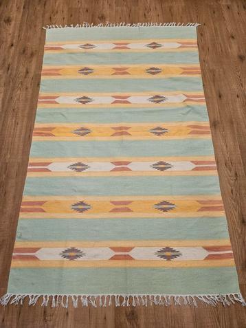 Vintage handgeweven perzische wollen kelim 185x117 beschikbaar voor biedingen