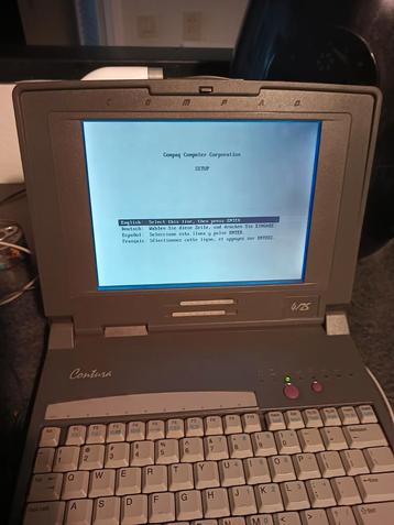 Vintage compaq Contura laptop MSdos werkend!   beschikbaar voor biedingen