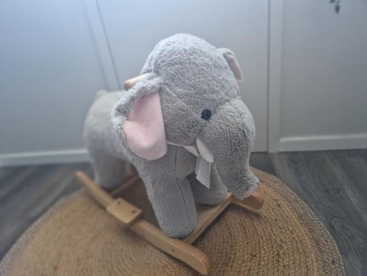 Hobbel olifant – alternatief Hobbelpaard – grijs, Kinderen en Baby's, Speelgoed | Hobbelfiguren, Zo goed als nieuw, Ophalen