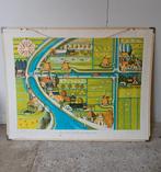 Vintage antiek schoolplaat het Hollandse Polderland, Ophalen of Verzenden, Natuur en Biologie