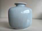 Vintage Rörstrand Pastelblauw Gestreept Vaasje Gunnar Nylund, Ophalen of Verzenden