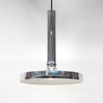 Vintage Space Age hanglamp in chroom van Erco, jaren 60 70, Huis en Inrichting, Lampen | Hanglampen, Ophalen of Verzenden, Metaal