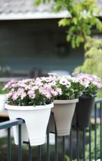 3 Bloembakken balkonhek elho, Tuin en Terras, Bloembakken en Plantenbakken, Kunststof, Minder dan 30 cm, Minder dan 60 cm, Rond