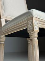 Klassieke stoel beige creme bekleding, Huis en Inrichting, Stoelen, Ophalen, Gebruikt, Overige kleuren, Eén