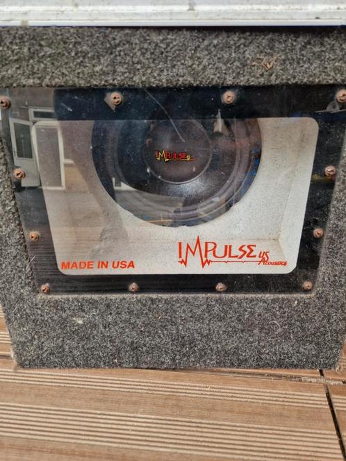 Subwoofer met versterker - Impulse/RTO, Auto diversen, Autospeakers, Gebruikt, Ophalen