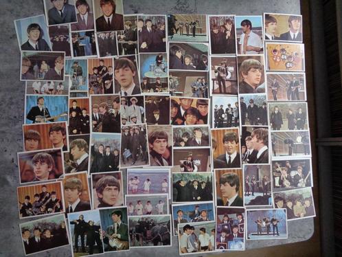 THE BEATLES PLAATJES PRENTEN 63X JAREN 60 COLOR CARDS ENKEL, Hobby en Vrije tijd, Stickers en Plaatjes, Meerdere plaatjes, Verzenden