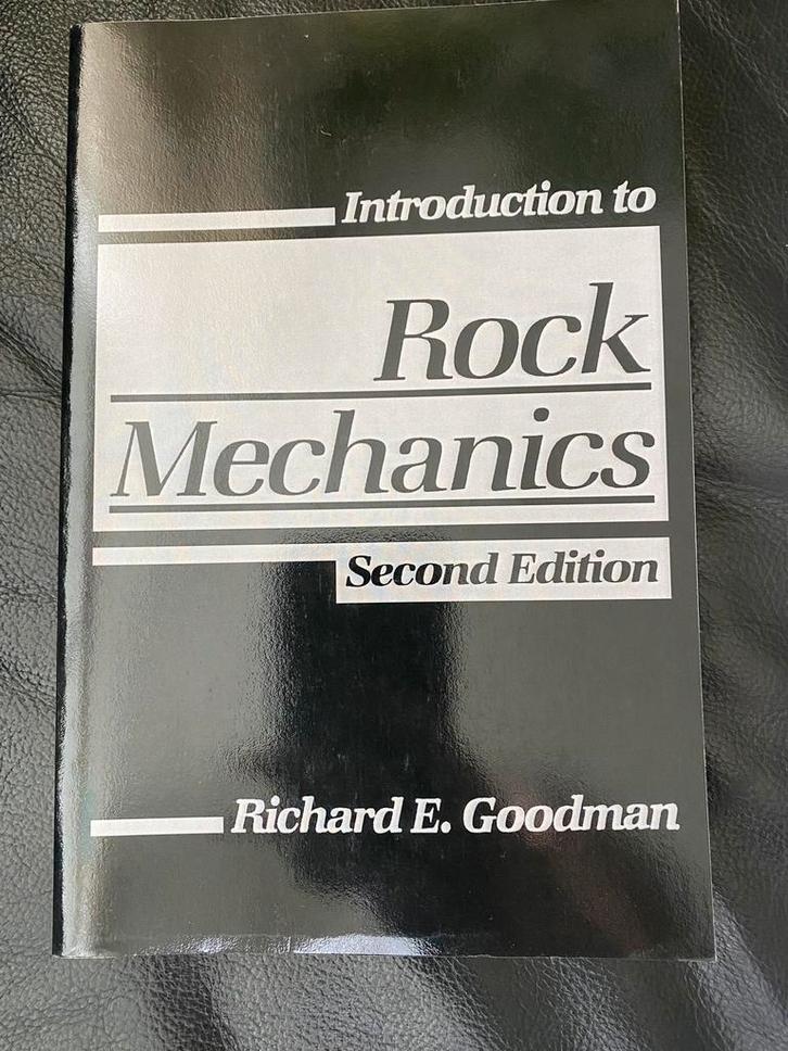 Introduction to Rock Mechanics by Richard E. Goodman, Boeken, Wetenschap, Zo goed als nieuw, Ophalen of Verzenden