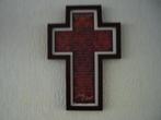 kruis religie jezus christ bijbel tekst hout sfeer decoratie, Verzamelen, Ophalen of Verzenden, Nieuw, Overige typen, Christendom | Katholiek