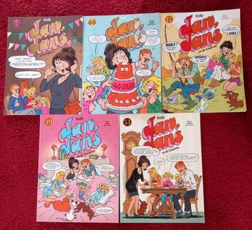 5 Jan Jans en de Kinderen stripboeken 45, 46, 47, 49, 51 beschikbaar voor biedingen