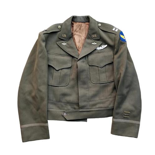 WWII USAAF Officers Jacket Named, Verzamelen, Militaria | Tweede Wereldoorlog, Landmacht, Kleding of Schoenen, Amerika, Ophalen of Verzenden
