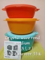 Tupperware crystal wave rond medium, Huis en Inrichting, Keuken | Tupperware, Ophalen of Verzenden, Nieuw, Schaal