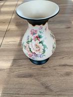 Vintage Modica Gouda Plateel Vaas met Bloemmotief, Ophalen of Verzenden
