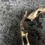 14k gouden oorbellen wokkels nieuw, Ophalen of Verzenden, Nieuw, Goud