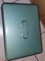 Vintage Metalen zware geldkist / Opbergkist, Antiek en Kunst, Ophalen of Verzenden