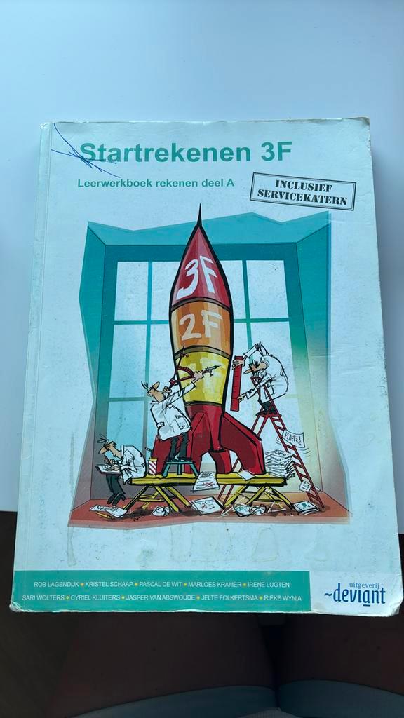 Jasper van Abswoude - startrekenen 3F, Boeken, Schoolboeken, Zo goed als nieuw, Nederlands, Overige niveaus, Ophalen of Verzenden