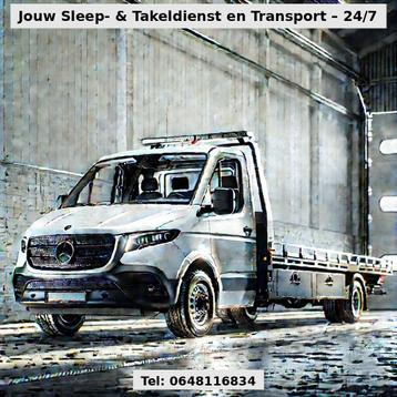 Sleepdienst & Takeldienst &Transport & Pechhulp 24/7 Direct  beschikbaar voor biedingen