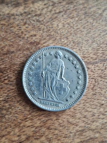 Zwitserse munt 1 Frank 1957 – 83,5% zilver – Helvetia beschikbaar voor biedingen