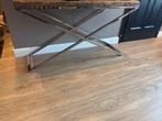 Moderne Sidetable Hout/Metaal, Huis en Inrichting, 100 tot 150 cm, Ophalen of Verzenden, Zo goed als nieuw, Metaal